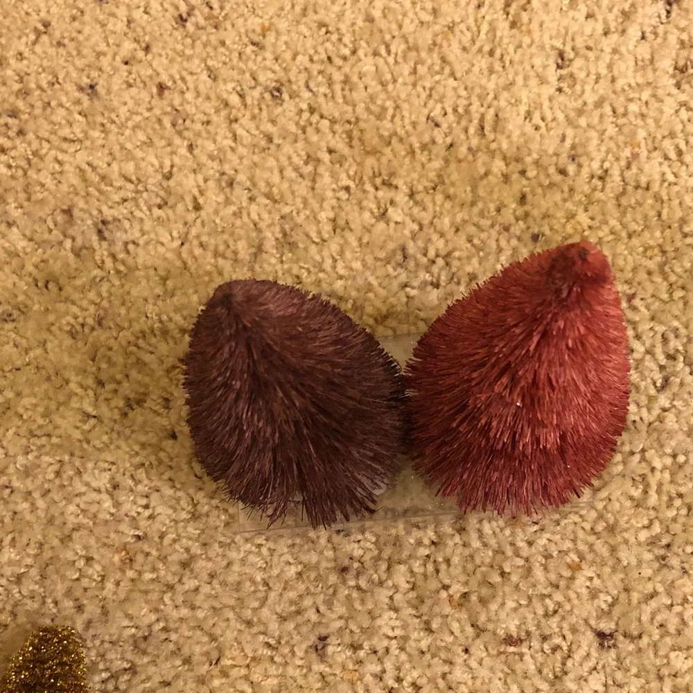 Target Holiday Decor Mini bottle brush Trees NWT